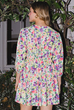 Load image into Gallery viewer, ODDI  Floral Ruched Mini Dress
