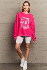 Simply Love POSITIVE ENERGY Graphic Sweatshirt