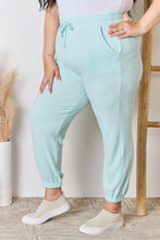 Load image into Gallery viewer, RISEN Mint Green Ultra Soft Knit Jogger Pants
