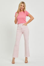 Carregar imagem no visualizador da galeria, RISEN Tummy Control Straight Leg Washed Pink Denim Jeans
