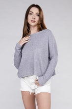 Load image into Gallery viewer, Zenana Seam Detailed Long Dolman Sleeve Cropped Ribbed Knit Top
