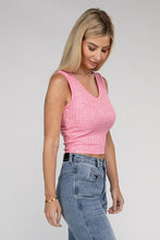 Carregar imagem no visualizador da galeria, Zenana Cropped Ribbed Knit Tank Top
