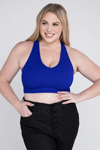 Cargar imagen en el visor de la galería, Zenana Plus Size Ribbed Cropped Racerback Tank Top
