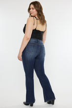 Ladda upp bild till gallerivisning, Kancan Mid Rise Dark Blue Washed Denim Flared Leg Jeans
