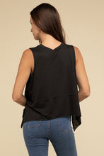 Load image into Gallery viewer, Zenana Asymmetrical Side Slit Sleeveless Top
