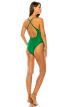 Load image into Gallery viewer, Mermaid Swimwear Classic Crisscross Strappy Open Back One Piece Swimsuit
