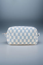 Carregar imagem no visualizador da galeria, Zenana Checkered Pattern Knitted Cosmetic Pouch
