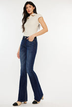 Ladda upp bild till gallerivisning, Kancan Mid Rise Dark Blue Washed Denim Flared Leg Jeans
