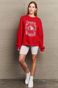 Simply Love POSITIVE ENERGY Graphic Sweatshirt