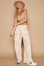 Cargar imagen en el visor de la galería, POL Crochet Contrast Drawstring Wide Leg Pants
