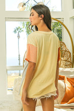 Load image into Gallery viewer, BiBi Color Block Short Sleeve Top
