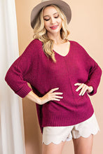 Carregar imagem no visualizador da galeria, Crew Neck Knit Sweater
