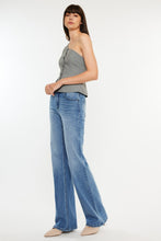 Load image into Gallery viewer, Kancan Ultra High Rise Cat&#39;s Whiskers Blue Denim Jeans
