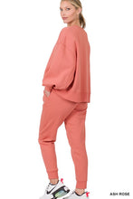 Load image into Gallery viewer, Zenana Balloon Sleeve Sweatshirt &amp; Sweatpants Set
