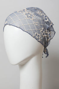 Leto Bohemian Floral Lace Headscarf