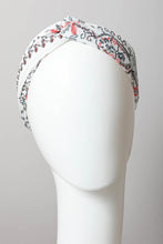 Load image into Gallery viewer, Leto Bohemian Stitch Print Twist Headwrap
