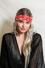 Load image into Gallery viewer, Leto Large Paisley Print Bright Boho Headwrap
