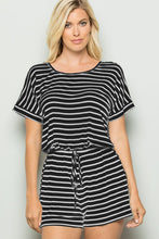 Load image into Gallery viewer, Heimish Striped Short Sleeve Romper
