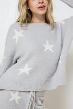 Загрузить изображение в средство просмотра галереи, Soft Long Sleeve Star Print Top and Short Set
