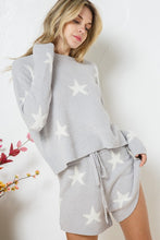 Загрузить изображение в средство просмотра галереи, Soft Long Sleeve Star Print Top and Short Set
