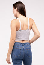 Load image into Gallery viewer, Zenana Washed Ribbed Cropped Tank Top
