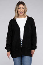 Cargar imagen en el visor de la galería, Zenana Plus Size Open Front Waffle Knit Cardigan
