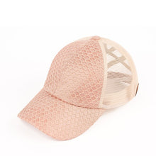 Load image into Gallery viewer, CC Textured Faux Leather Pony Cap
