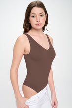 Load image into Gallery viewer, Yelete V-Neck Basic Tank Top Thong Bodysuit
