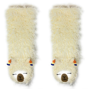 Women's Llama Sherpa Slipper Socks