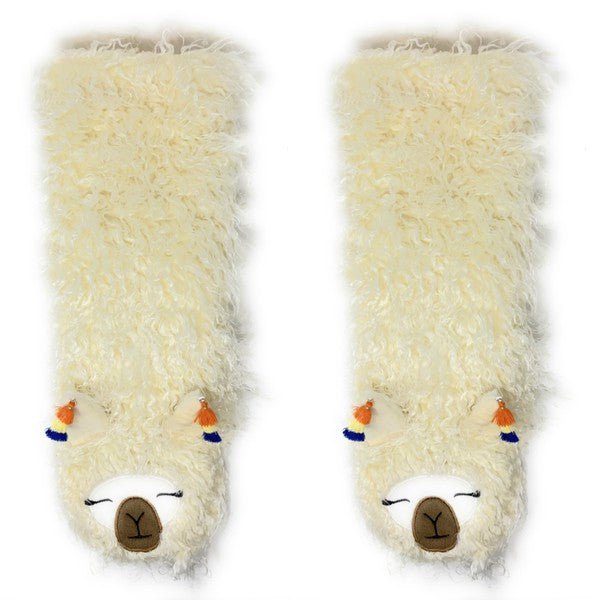 Women's Llama Sherpa Slipper Socks