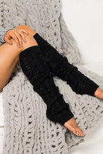 Carregar imagem no visualizador da galeria, Cable Knit Long Tie Leg Warmer
