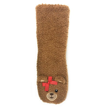 Ladda upp bild till gallerivisning, Women&#39;s Teddy Bear Cozy Sherpa Non Skid Slipper Socks
