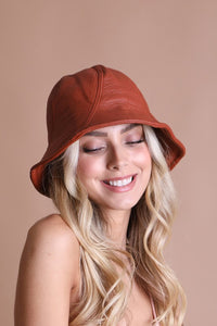 Leto Vegan Leather Bucket Hat