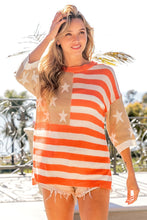 Load image into Gallery viewer, BiBi American Flag Knit Top
