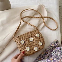 Load image into Gallery viewer, Ellison and Young Juicy Bloom Straw Crossbody Bag

