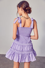 Cargar imagen en el visor de la galería, Do + Be Smocked Tiered Ruffle Embroidered Mini Dress
