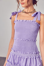 Ladda upp bild till gallerivisning, Do + Be Smocked Tiered Ruffle Embroidered Mini Dress
