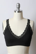 Load image into Gallery viewer, Leto Lace Trim Padded Bralette
