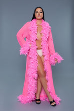 Carregar imagem no visualizador da galeria, BE WICKED Glamour Boa Feather Trim Robe
