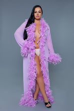 Carregar imagem no visualizador da galeria, BE WICKED Glamour Boa Feather Trim Robe
