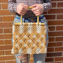 Load image into Gallery viewer, Ellison &amp; Young Double Woven Bamboo Babe Tote
