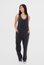 Carregar imagem no visualizador da galeria, Mono B Black Mineral Washed Overalls
