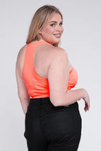 Load image into Gallery viewer, Zenana Plus Size Ribbed Cropped Racerback Tank Top
