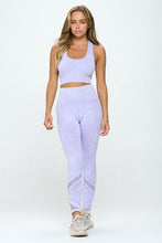 Load image into Gallery viewer, Otos Active Lavendar Purple Mineral Washed Two Piece Activewear Set
