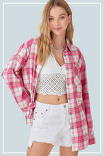 Carregar imagem no visualizador da galeria, La Miel Plaid Dreamy Button Down Shirt
