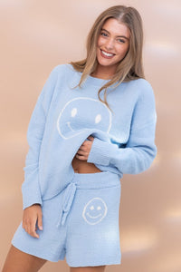 Blue B Cozy Soft Top with Shorts Loungewear Set