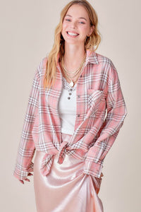 La Miel Plaid Button Down Shirt