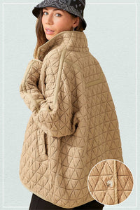 La Miel Quilted Button Down Jacket