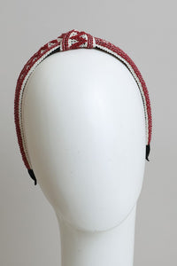 Leto Embroidered Stitch Boho Knotted Headband