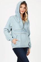 Cargar imagen en el visor de la galería, Blue Age Ladies Denim Hoodie Jacket
